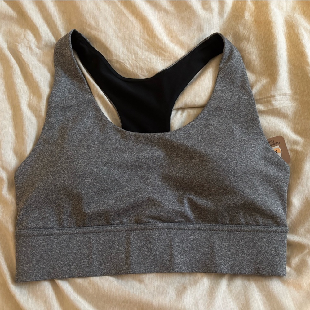 Gray Sports Bra